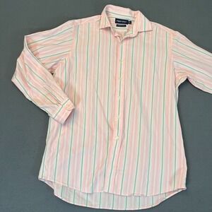Polo Golf Ralph Lauren Westerton Shirt Mens Sz Lg Striped LS Button Up Retro Y2K